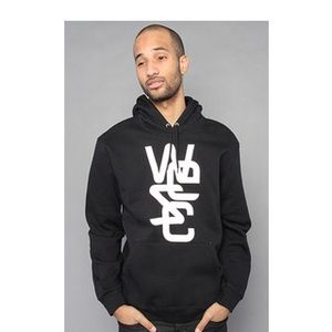 WESC-Wearethesuperlativeconsiracy overlay hoodie